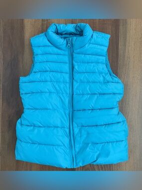 GAP Kids Teal Puffer Vest, 8
